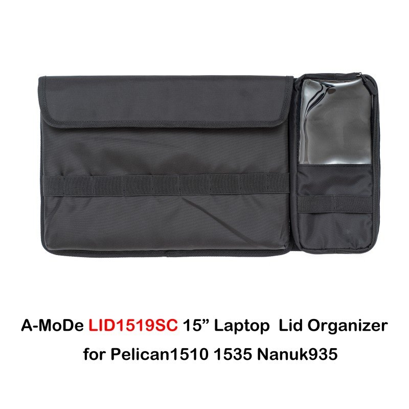 A-MoDe 15&#8243;, 16&#8243; Laptop Lid Organizer for Pelican 1510, 1535