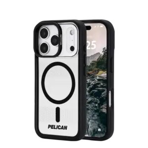 Pelican Protector MagSafe Case with Stand for iPhone 17 Pro - Clear / Black