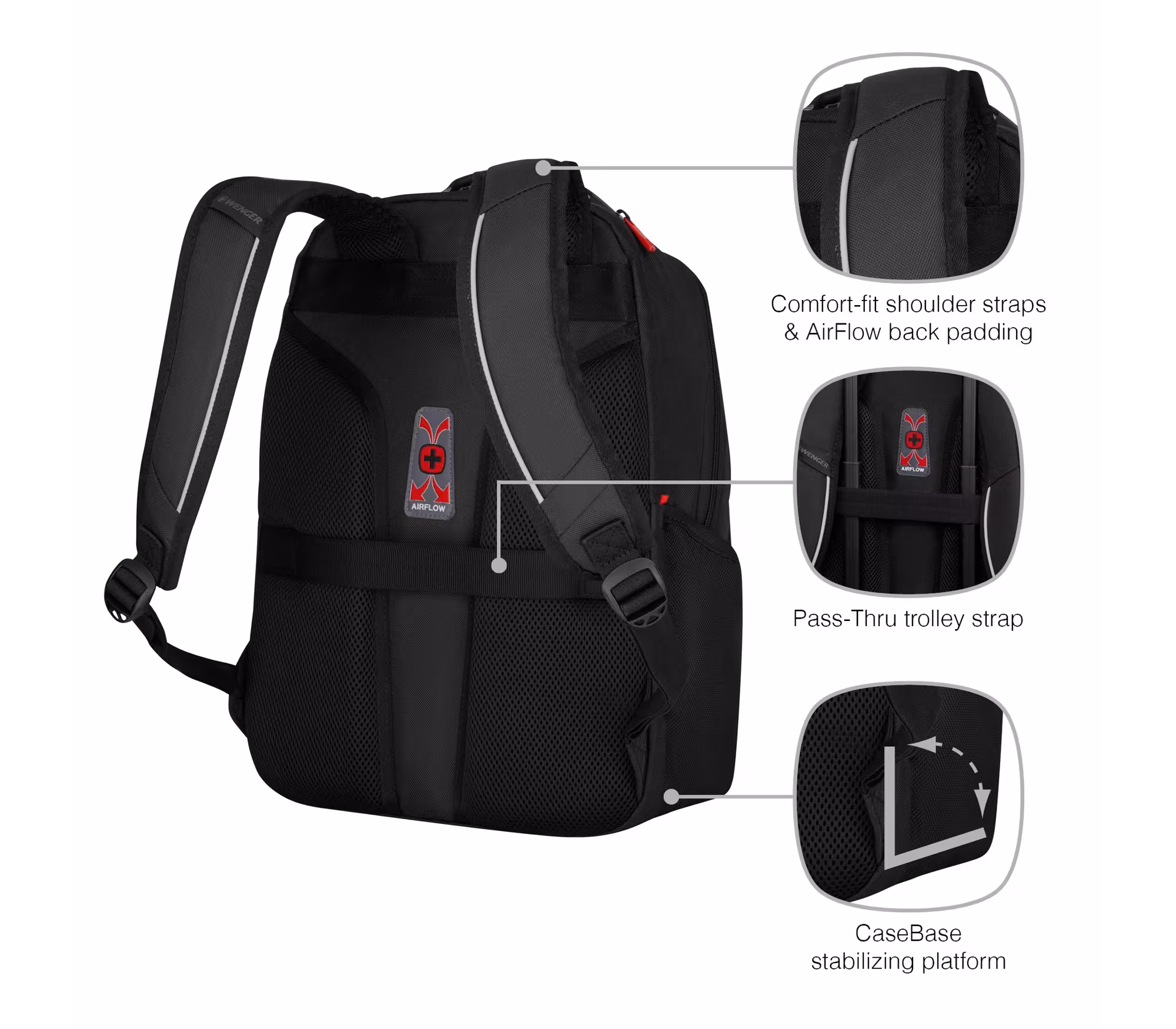 Wenger Altair 15.6" Laptop Backpack - Image 5