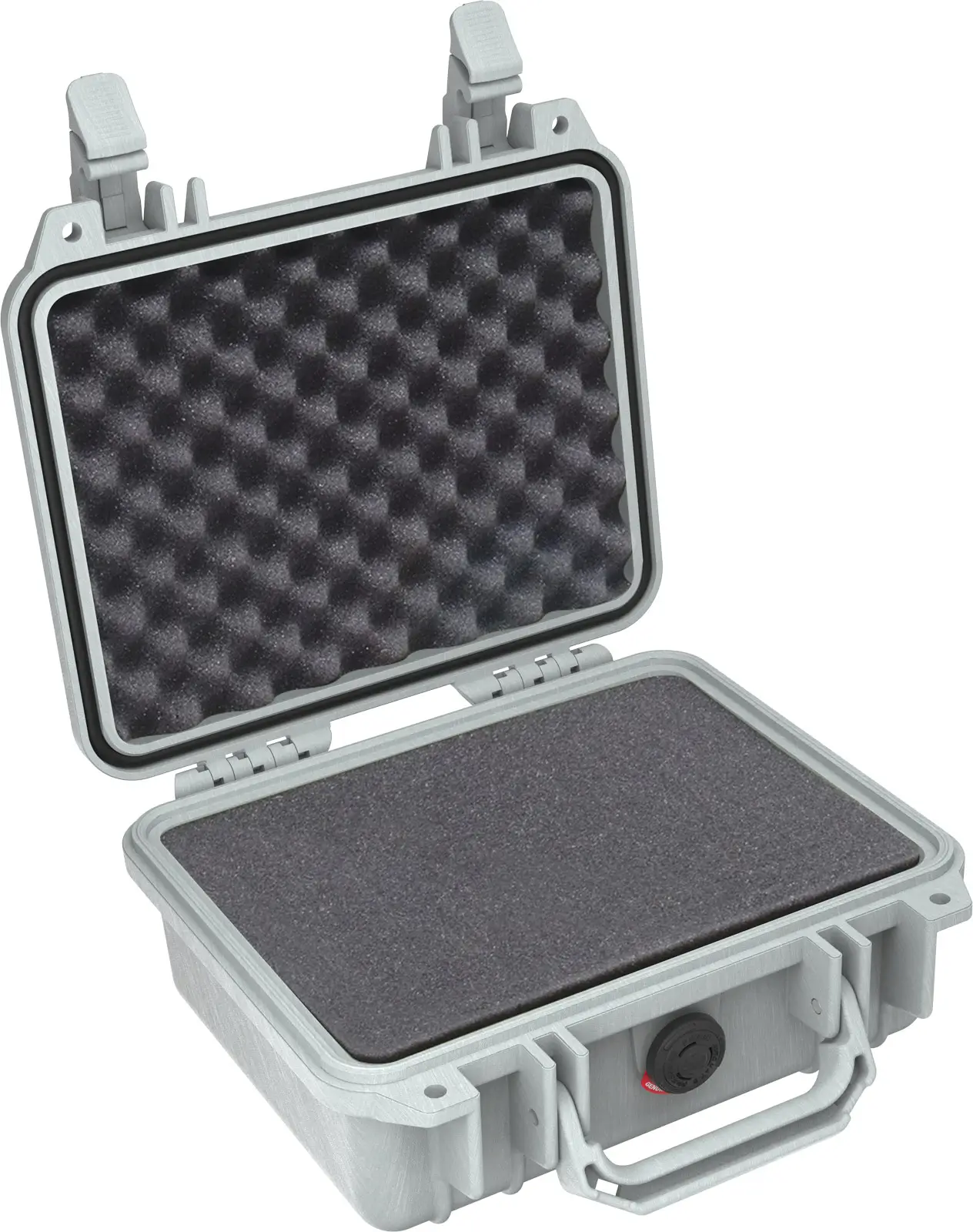 pelican 1200 protector case silver with foam