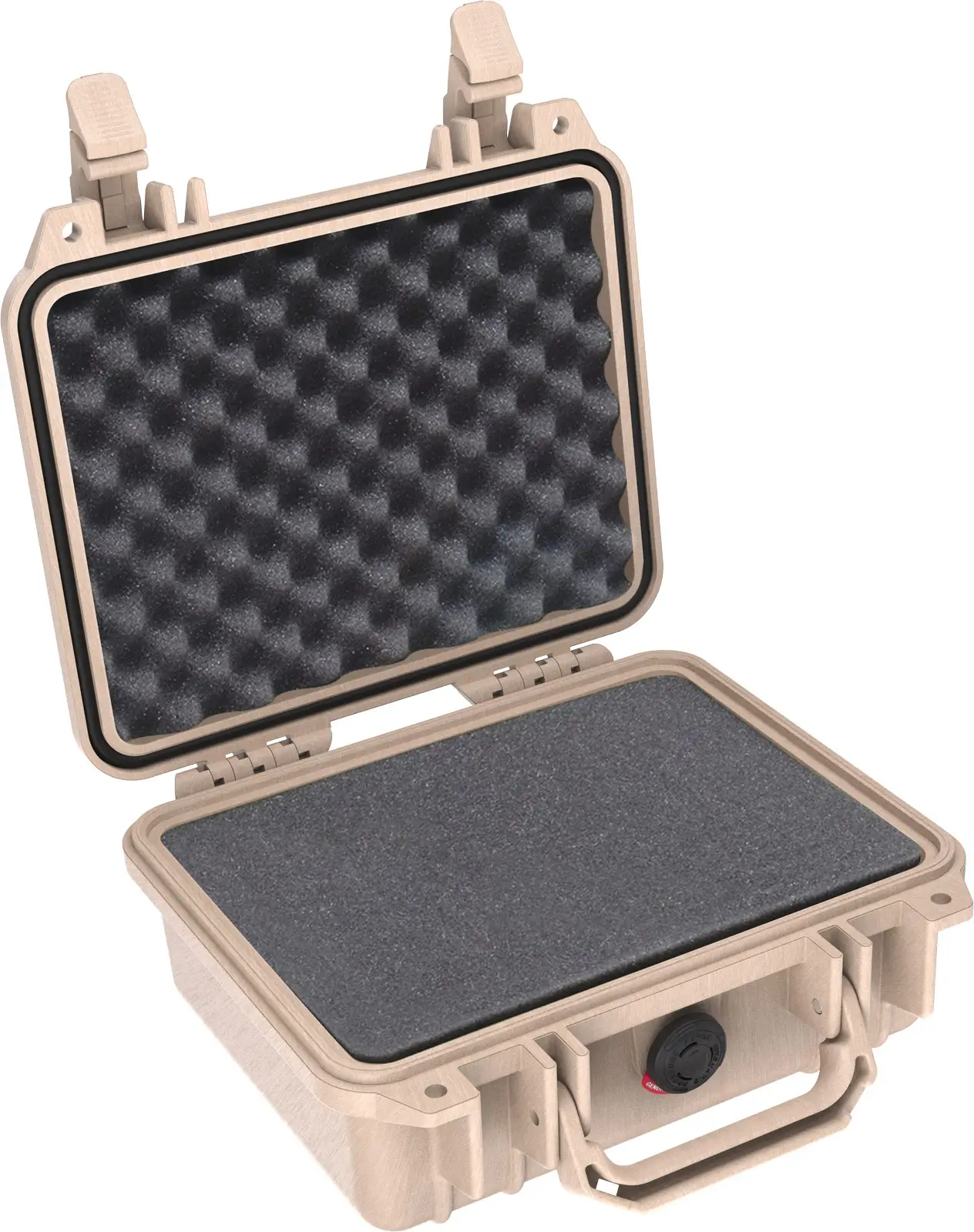 pelican 1200 protector case desert tan with foam