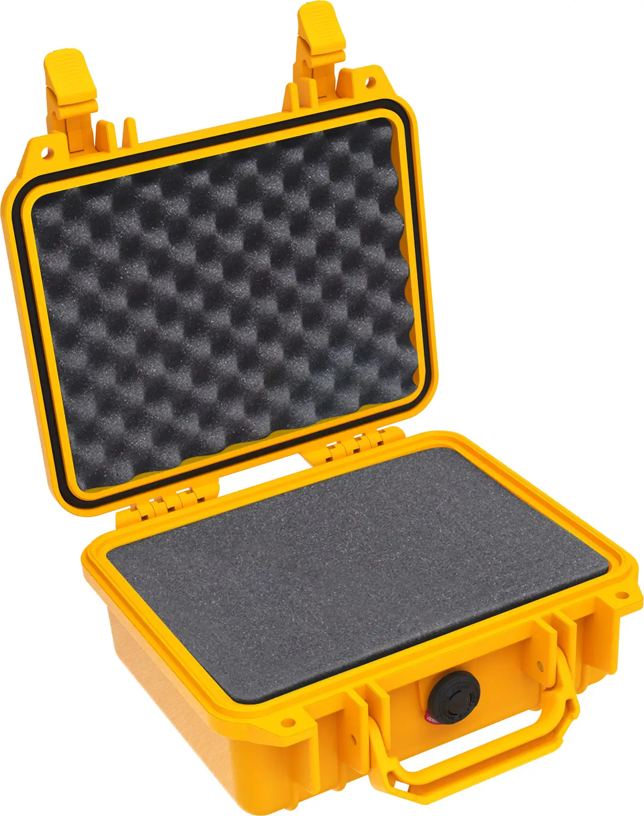 pelican 1200 protector case yellow with foam