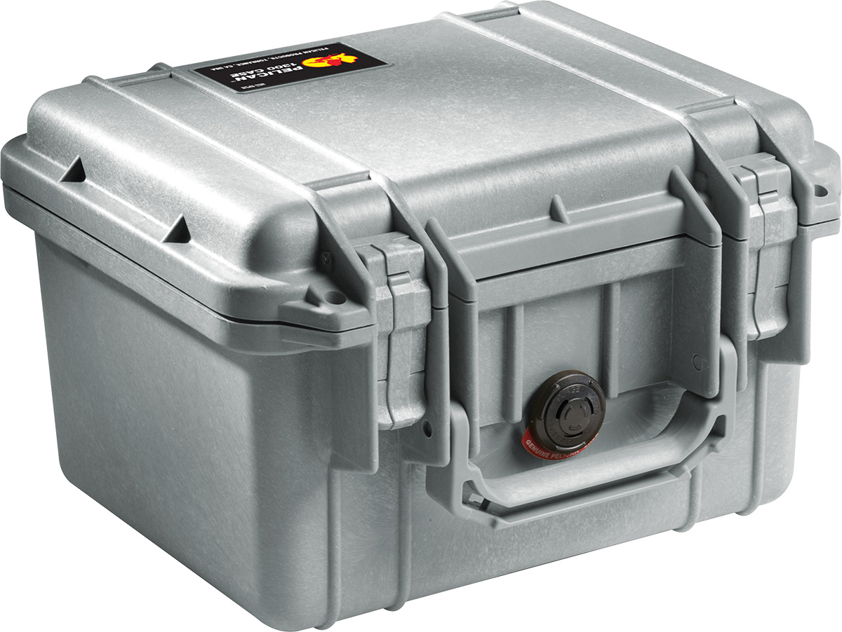 pelican-1300-silver-waterproof-case