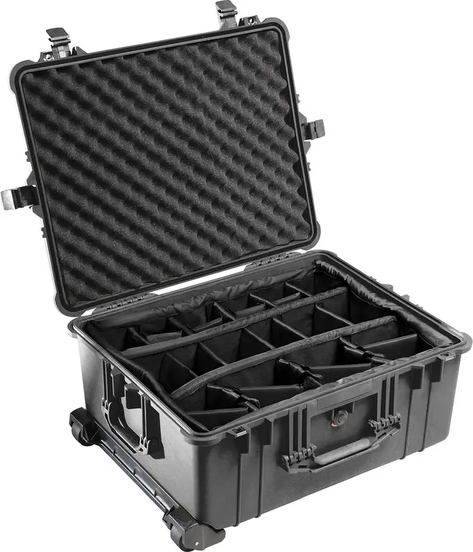 pelican 1610 rolling case with dividers