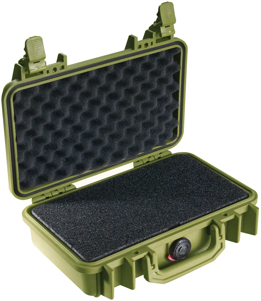Pelican 1170 Case with Foam - olive green